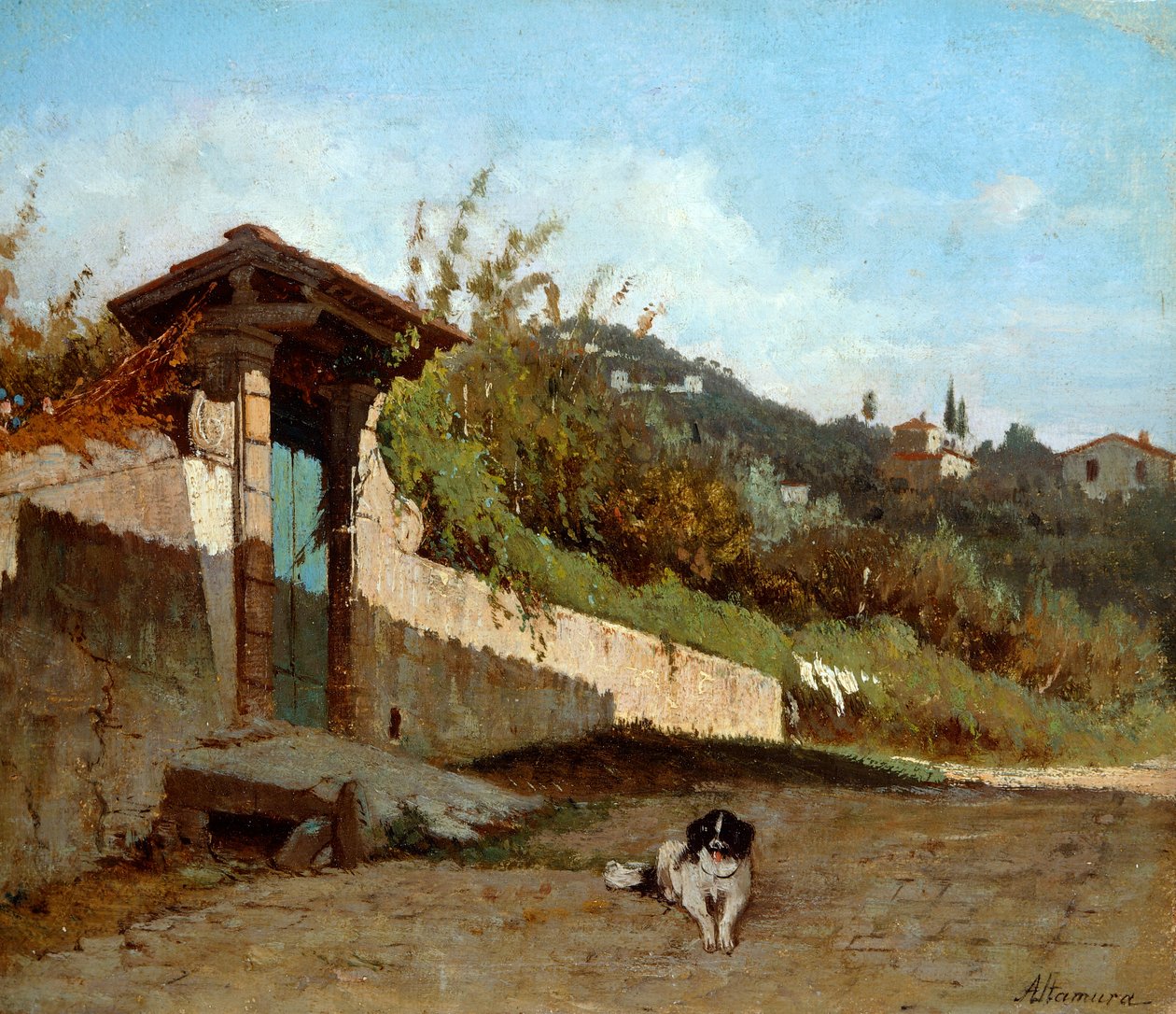 Portikus einer toskanischen Villa von Saverio Altamura