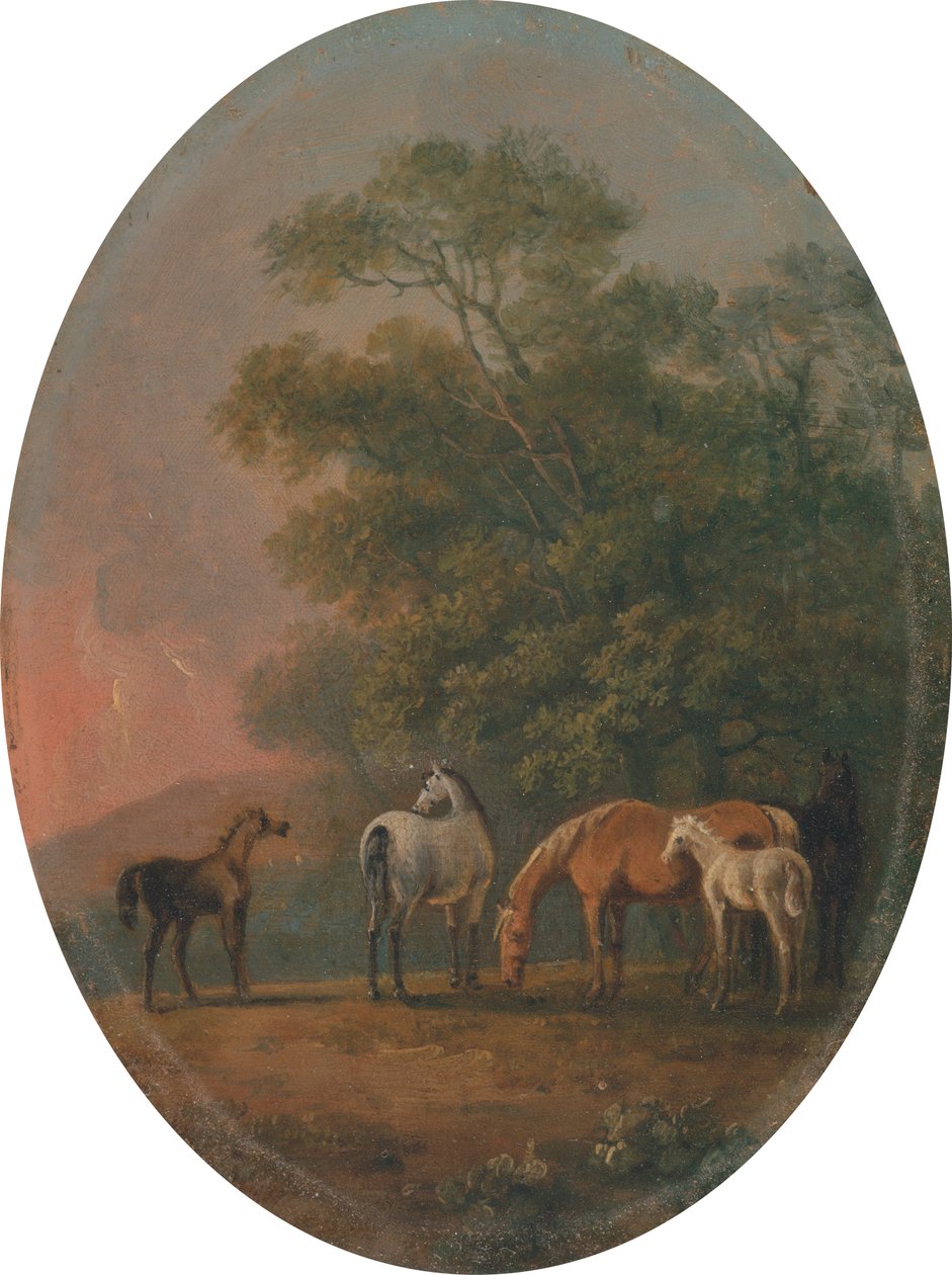Stuten und Fohlen [1795, Royal Academy of Arts, London, Ausstellungskatalog] von Sawrey Gilpin