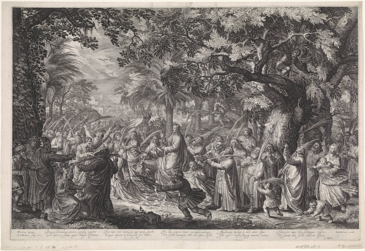 Der Einzug in Jerusalem von Schelte Adamsz. Bolswert