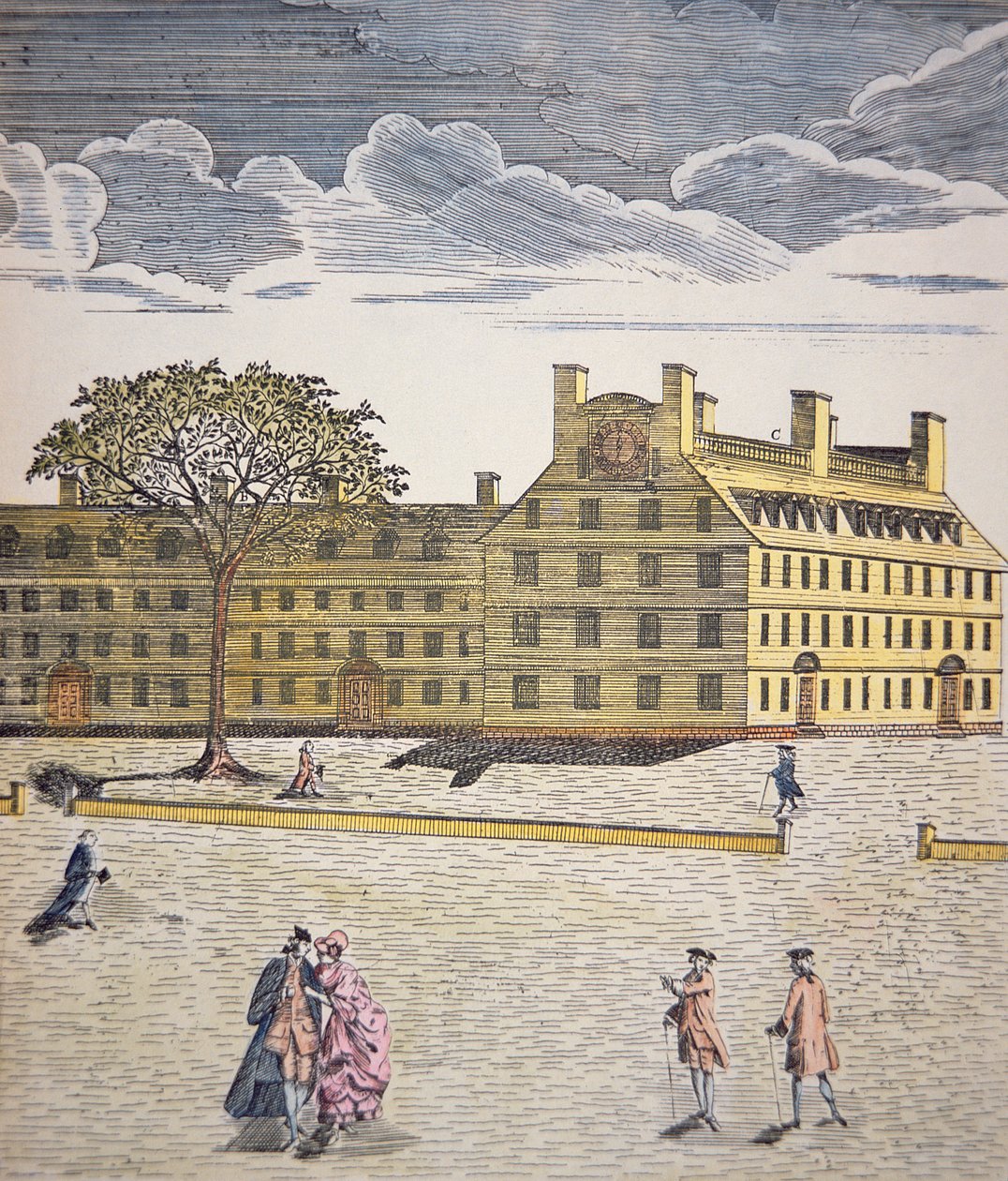 Harvard College, Cambridge, Massachusetts ca. 1740 von School American