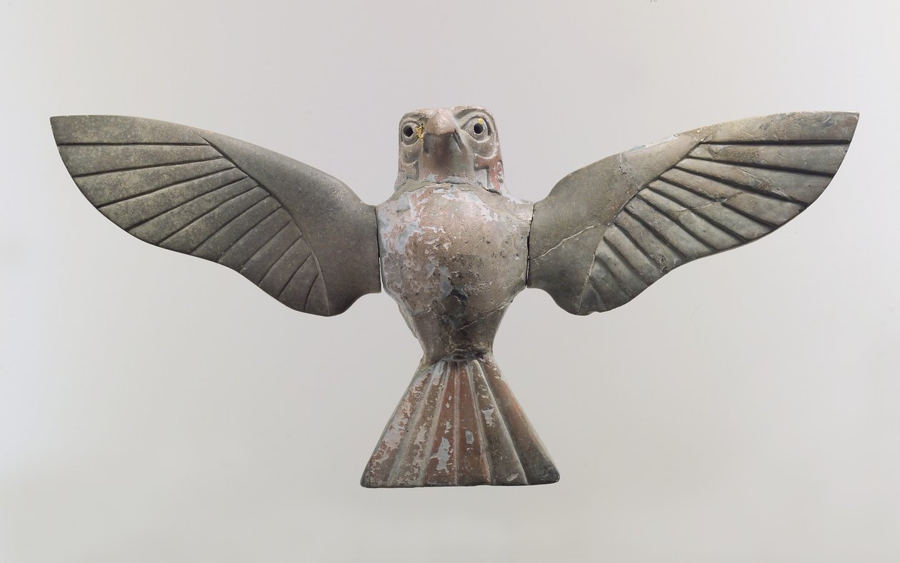 Möbelplakette: Falke, ca. 18. Jahrhundert v. Chr. (Nilpferdelfenbein) von School Anatolian