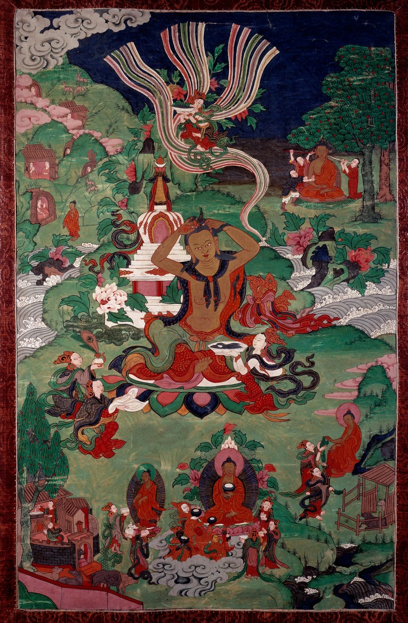 Episode aus dem Leben Buddhas: Haarschnitt von School Asian