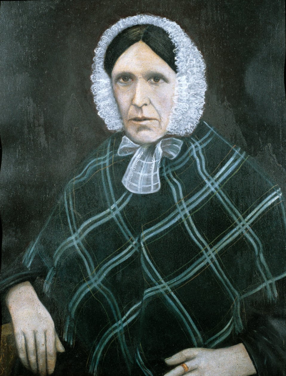 Porträt auf Blech von Rhyd-y-Car oder Colliers Row, Mitte bis Ende des 19. Jahrhunderts von School British