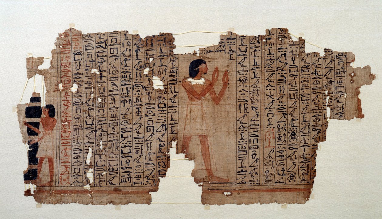 Ägyptische Antike: Auszug aus einem Totenbuch von School Egyptian