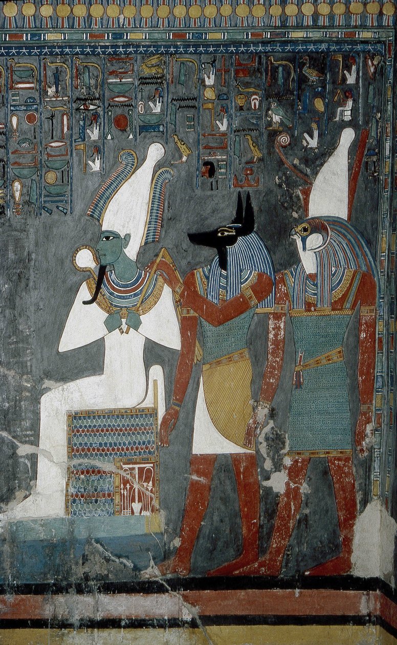 Luxor, Theben: Tal der Könige, Grab von Horemheb (-1343 - -1314), ägyptischer Pharao, auf dem die Göttin Isis erscheint von School Egyptian