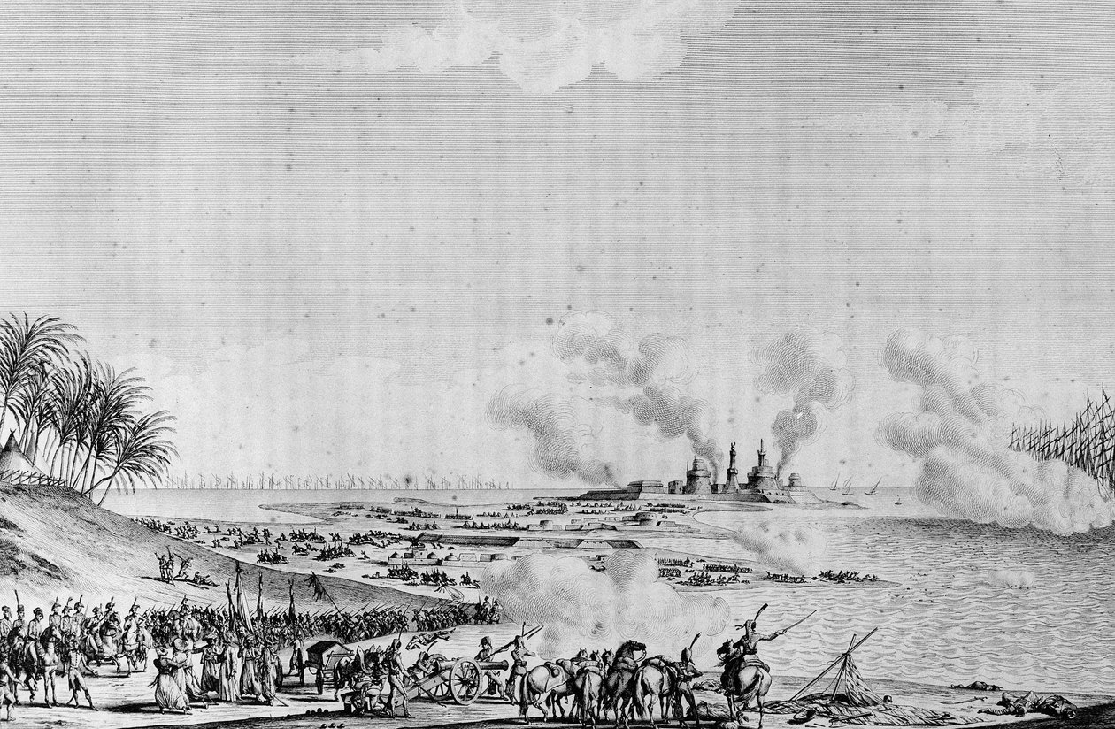 Eroberung Ägyptens (Kampagne von Ägypten (1798-1801) unter der Führung von Napoleon Bonaparte (Napoleon I Bonaparte) von School French