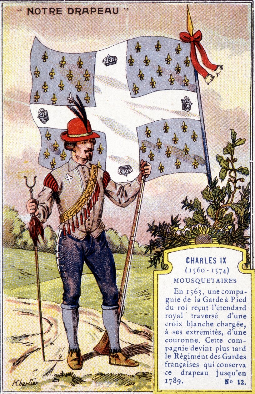 Das Banner der Musketiere von Karl IX. von School French