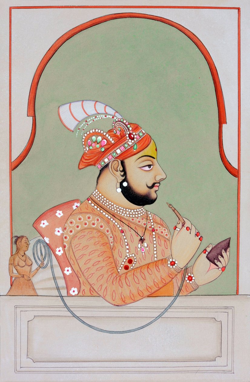 Miniaturmalerei von Maharana Jagat Singh Udaipur von School Indian