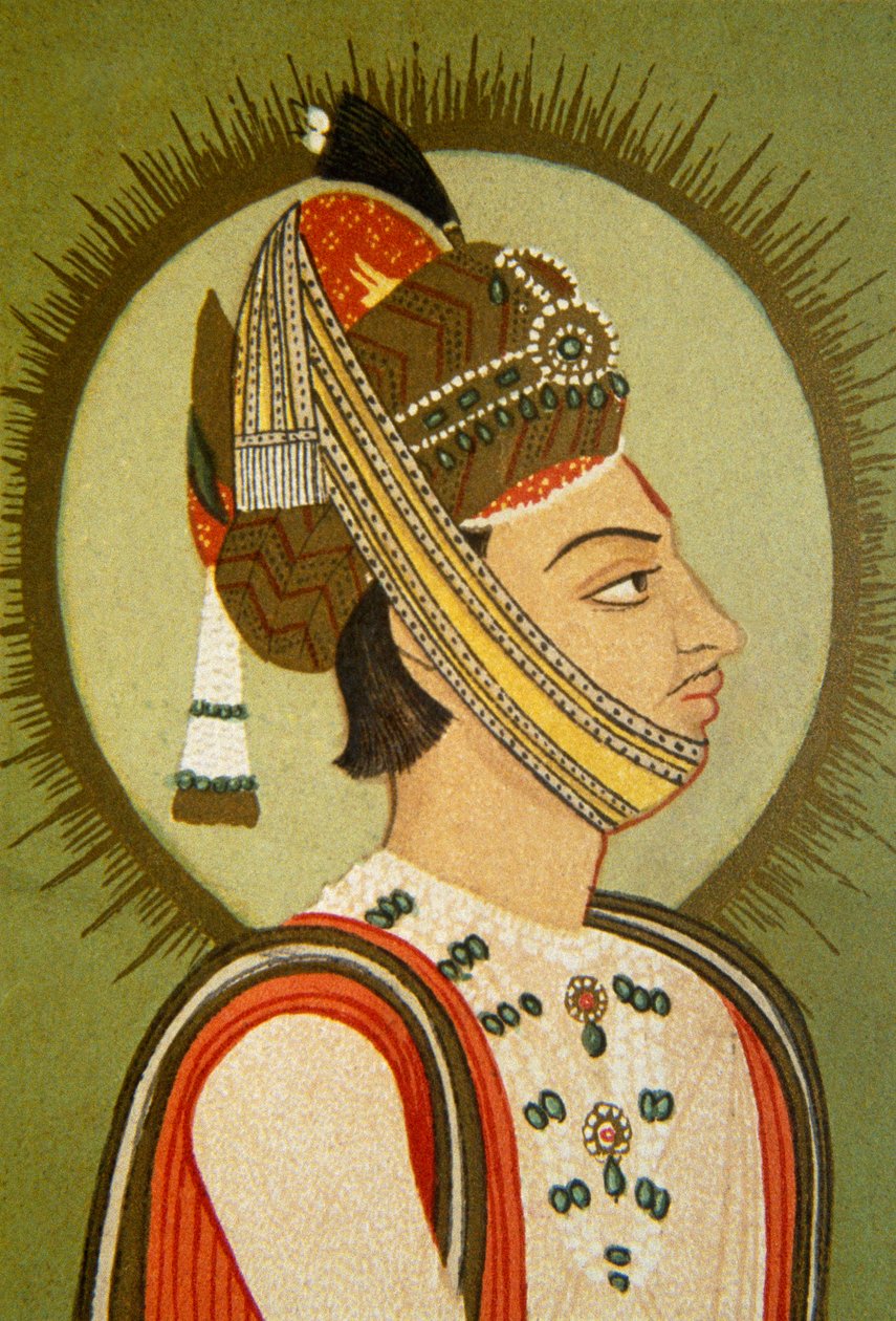 Porträt von Maharaja Jay Singh III, Jaipur, Rajasthan, Indien von School Indian