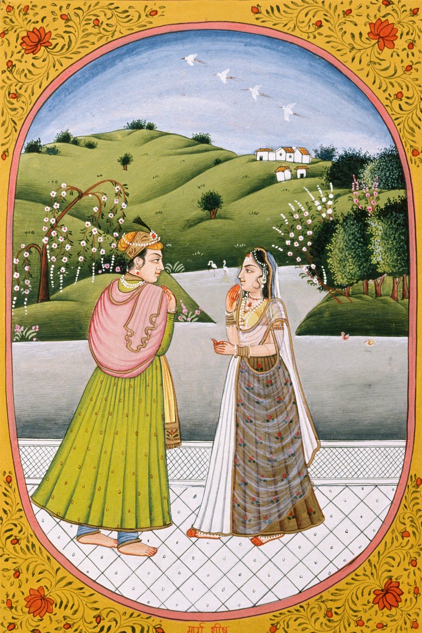 Jahreskalenderbild & Malerei für einen hinduistischen Monat Marshes, Indien von School Indian