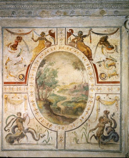 Wand im Badezimmer von Cosimo I. de