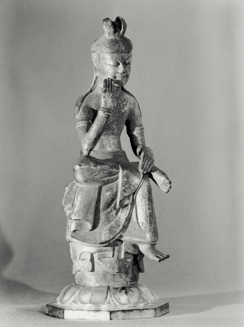 Bodhisattva in meditativer Pose, ca. 645-794 von Japanese School