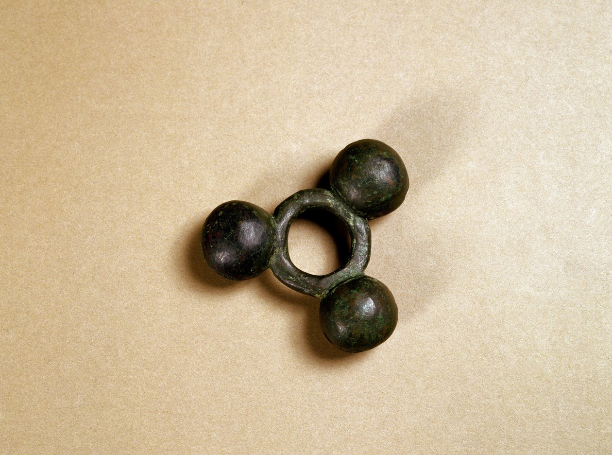 Bronzeverzierung für Pferdegeschirr, Kofun-Periode (250-538) von Japanese School