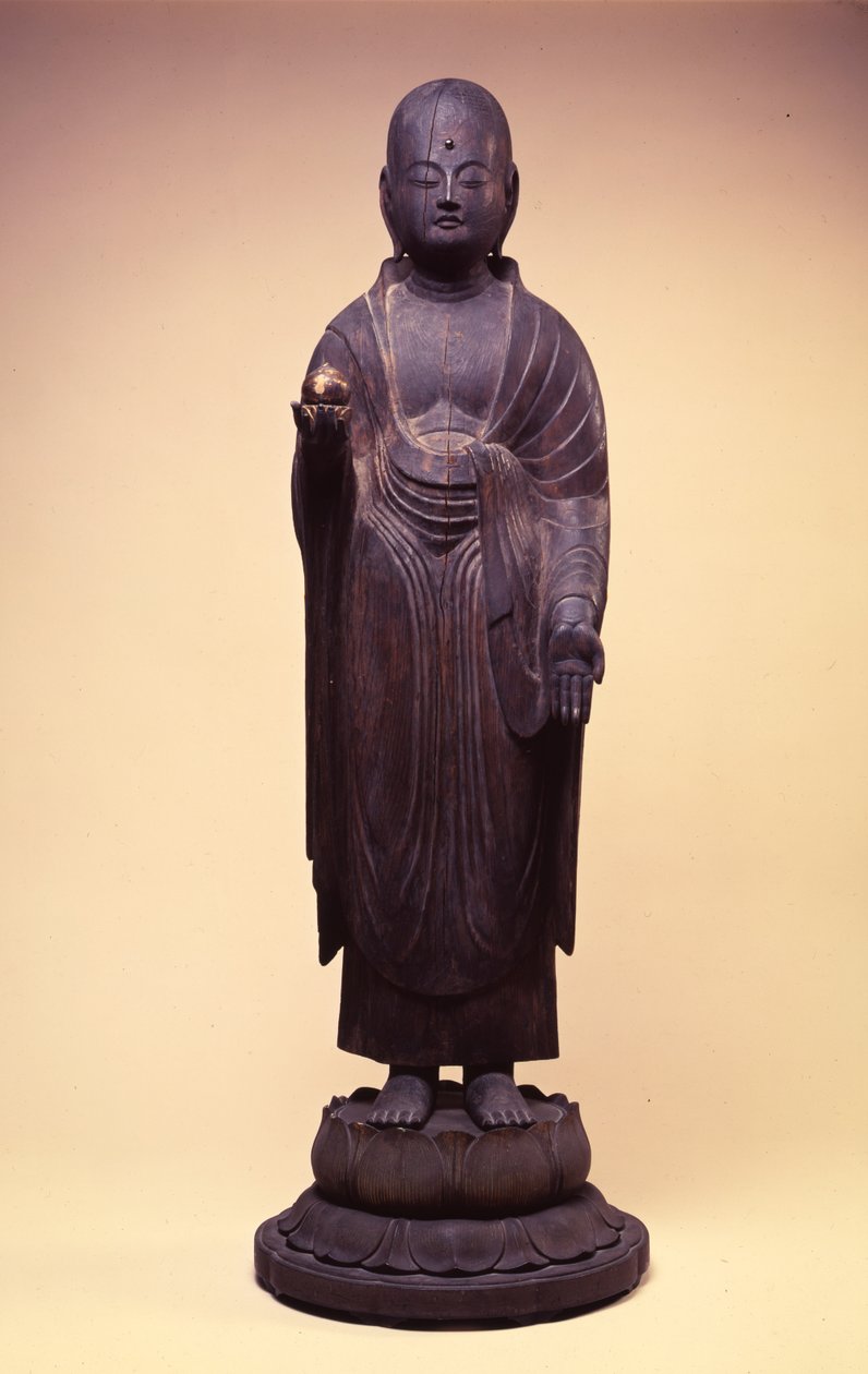 Jizo Bosatsu, Späte Heian-/Fujiwara-Periode von Japanese School