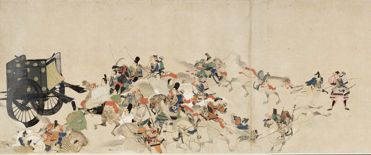 Illustrierte Erzählung der Heiji-Rebellion (1159-1160) von School Japanese