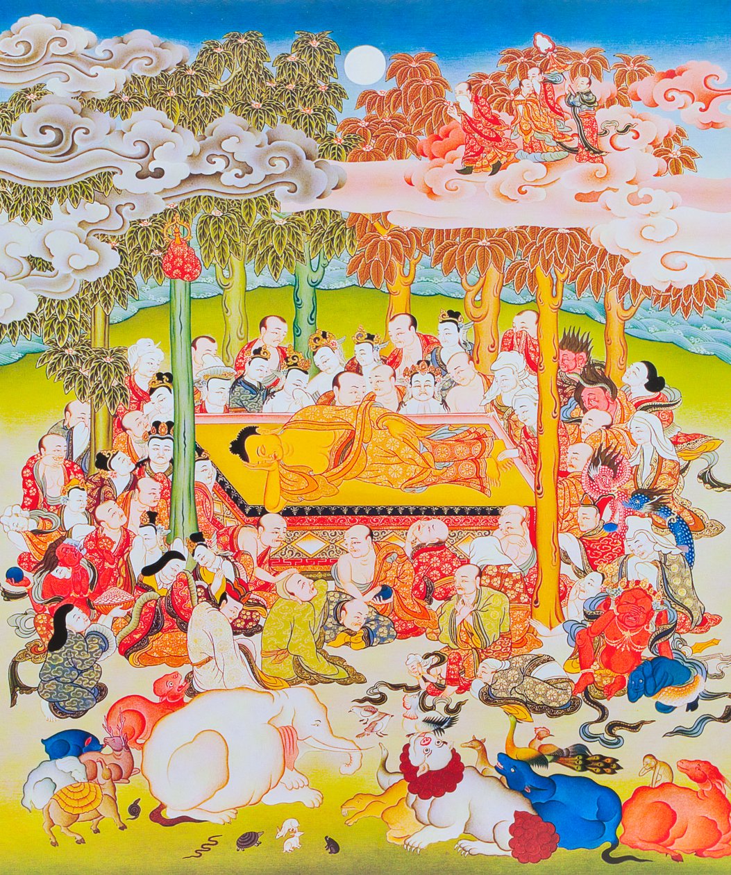 Buddha des Nirvana (Darstellung) von School Nepalese