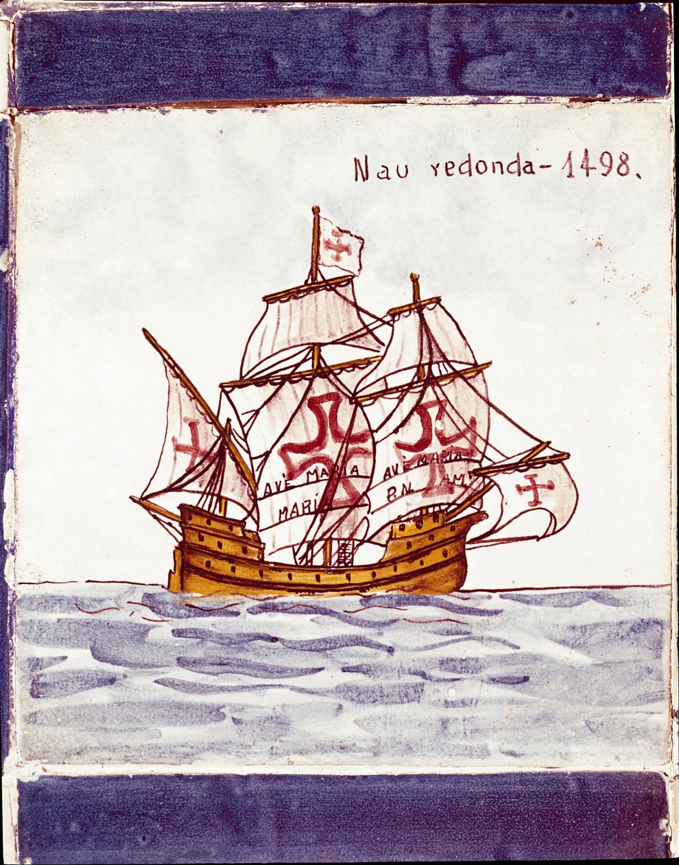 Darstellung einer Karacke der portugiesischen Flotte von School Portuguese