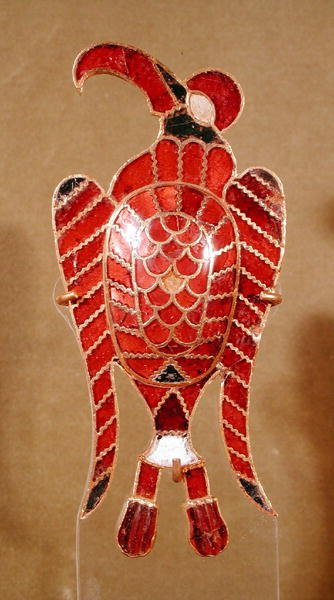 Adler, aus dem Schatz von Apahida II, Völkerwanderungszeit, 5.-6. Jahrhundert von School Romanian