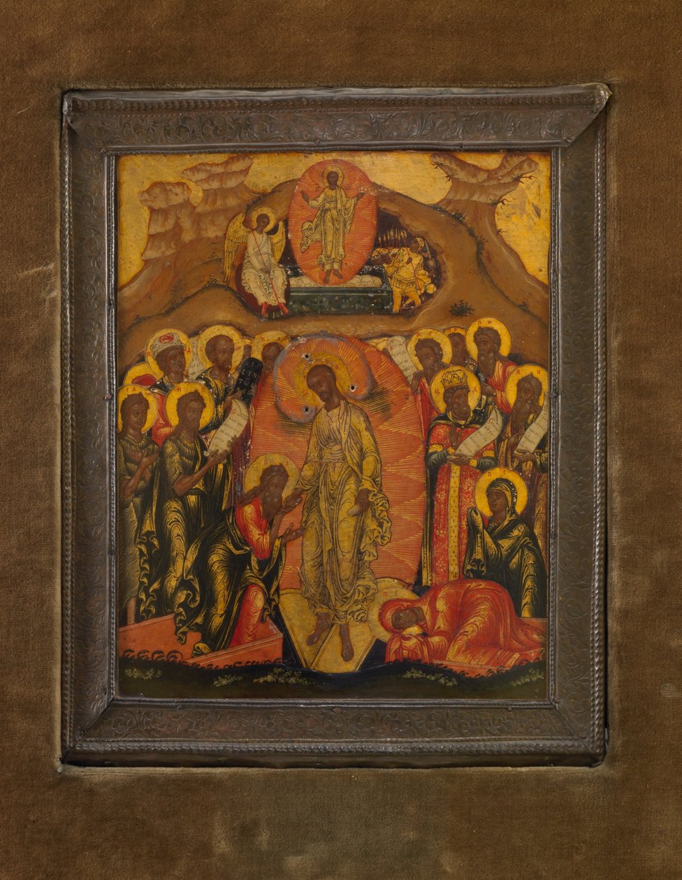 Anastasis (Höllenfahrt), um 1650–70 von School Russian
