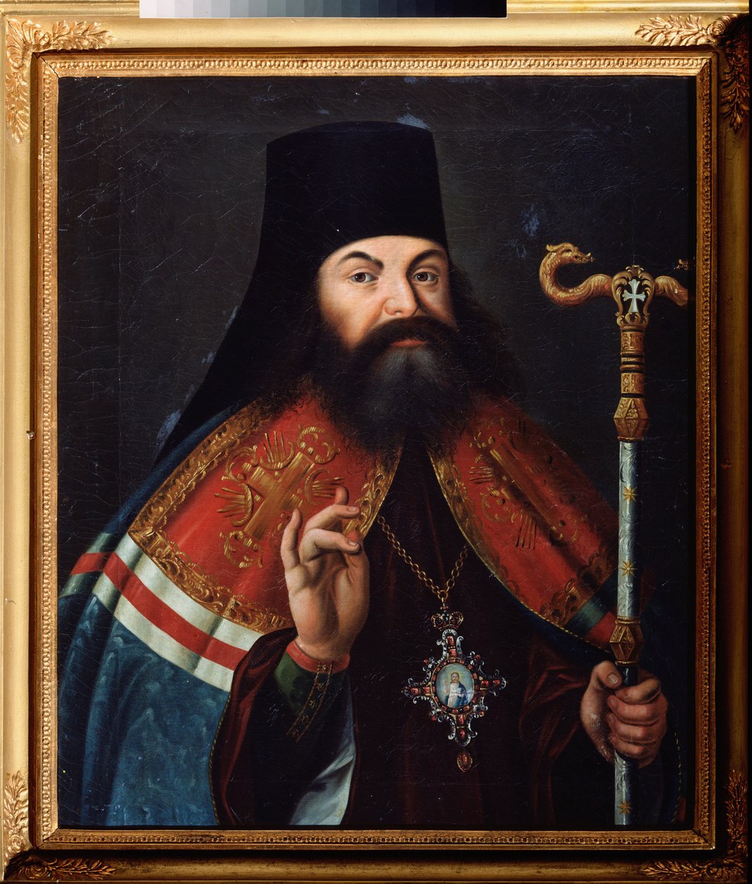 Porträt des Dichters Theophane Prokopovitch, Theologe und Erzbischof von Nowgorod von School Russian