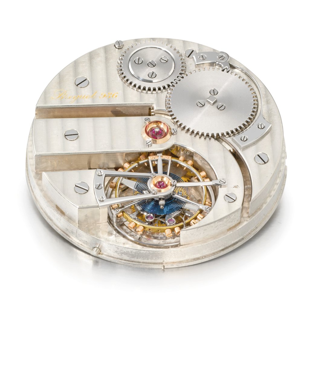 Offenes schlüsselloses Ein-Minuten-Tourbillon-Uhr, Breguet Nr. 986 von Swiss School