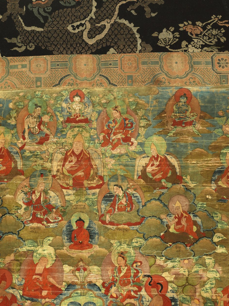 Detail des Dritten Panchen Lama Losan Penden Yeshe von School Tibetan