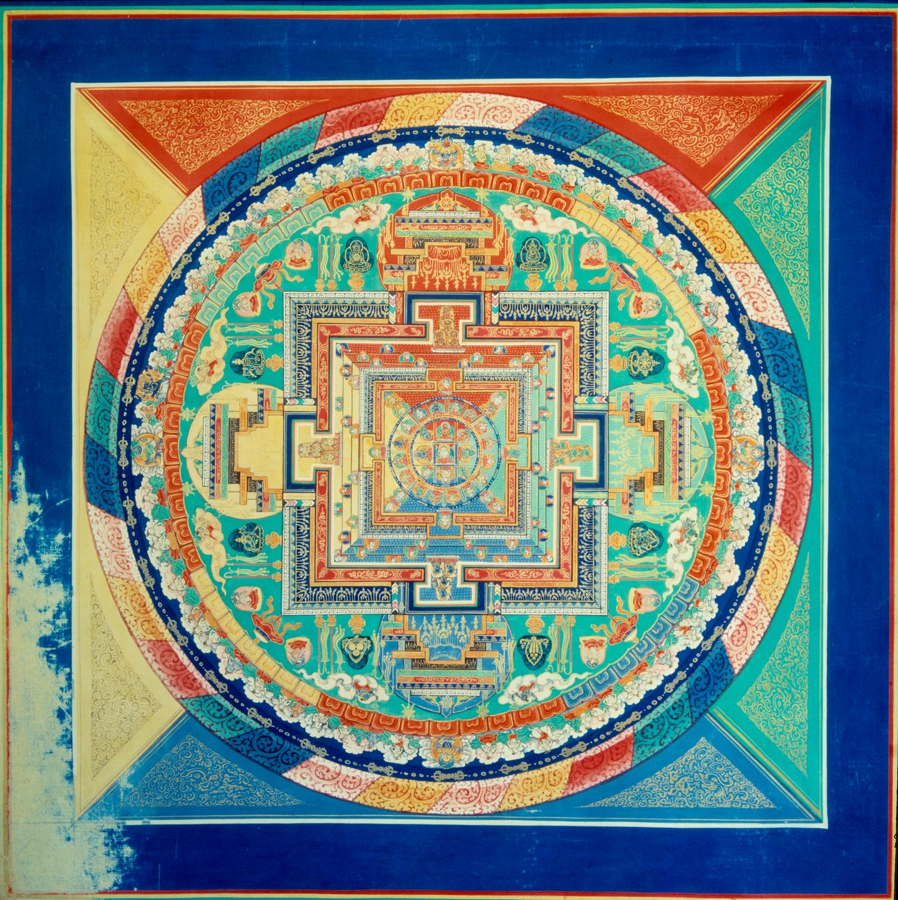 Mandala de Sarvavid Vairocana, Decke des Potala-Palastes in Lhasa, Tibet. von School Tibetan
