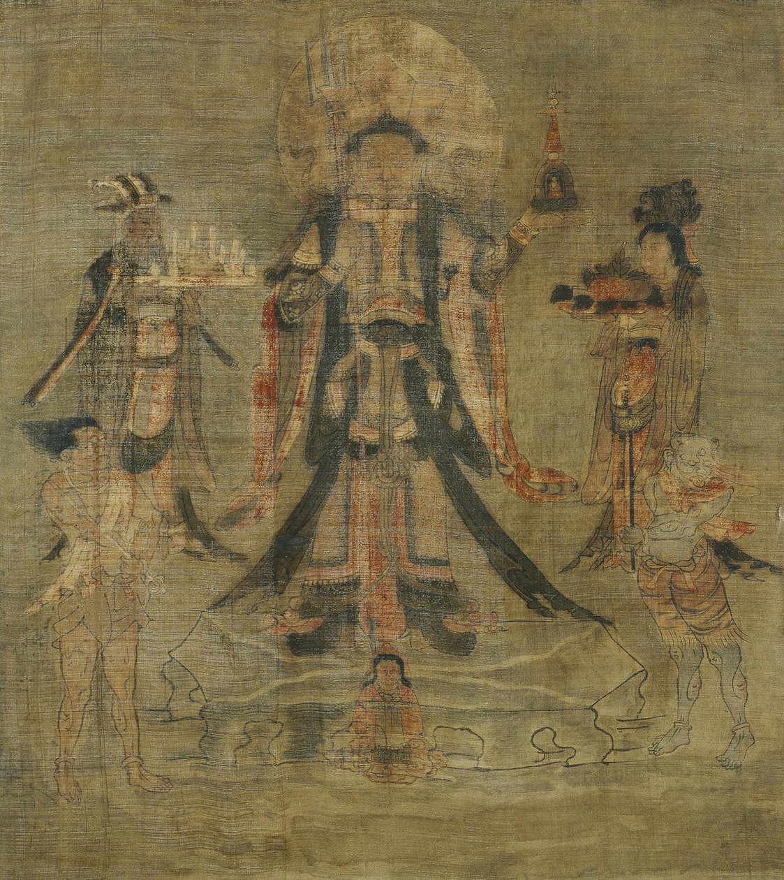 Tibetische Kultur: Vaisravana Bishamonten, der Wächter des Nordens von School Tibetan