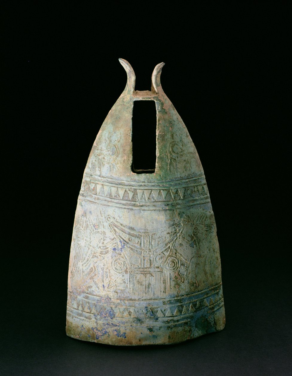 Glocke, Dongson-Kultur, ca. 200 v. Chr.-200 n. Chr., Vietnam (Bronze) von School Vietnamese