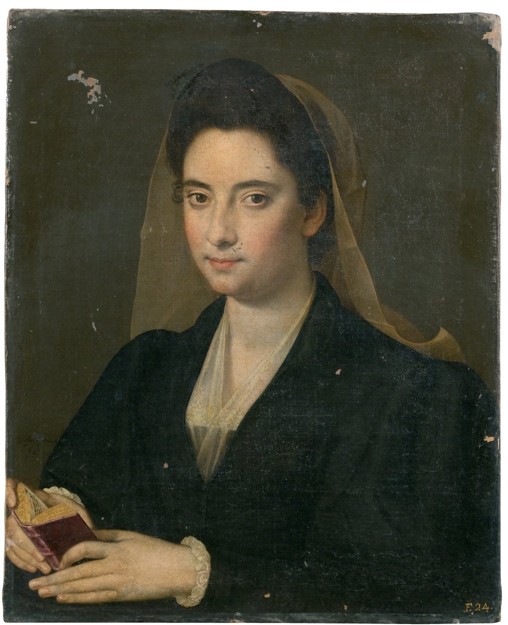 Porträt einer Dame mit einem Buch (