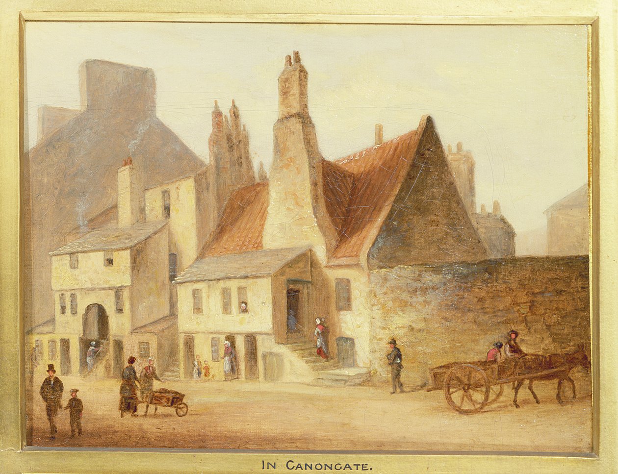 Canongate, Detail aus Edinburgh: Neun Ansichten der Altstadt von Scottish School