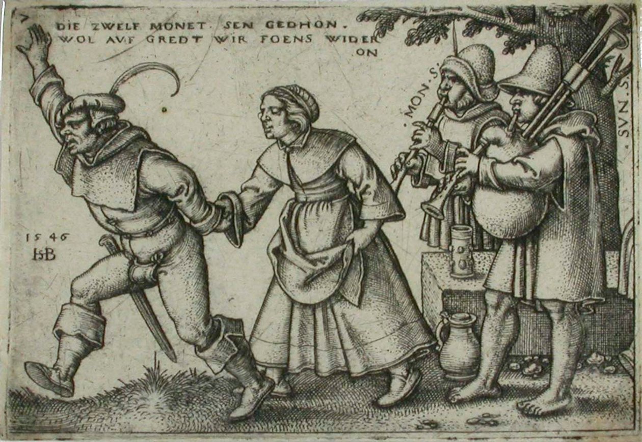 Bauernhochzeit, 7 von Sebald Beham