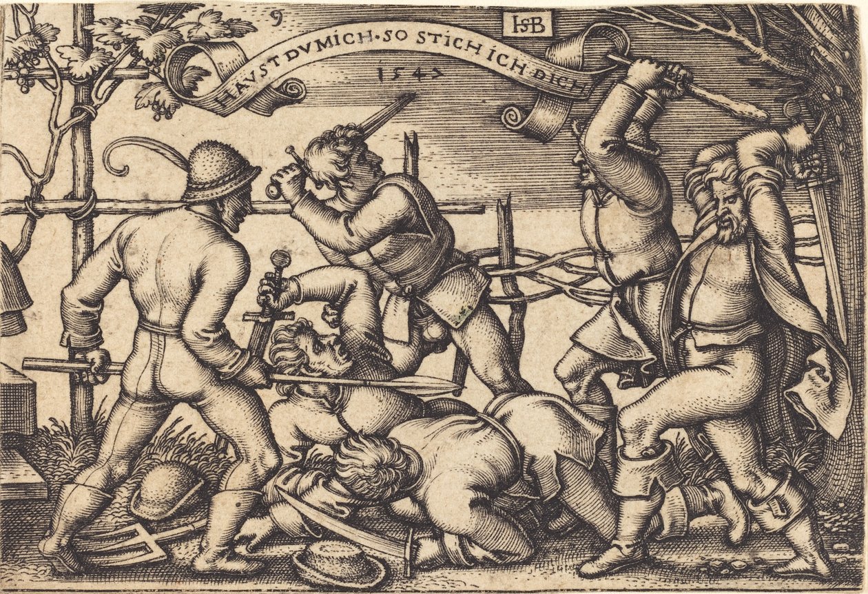 Der Bauernkampf von Sebald Beham
