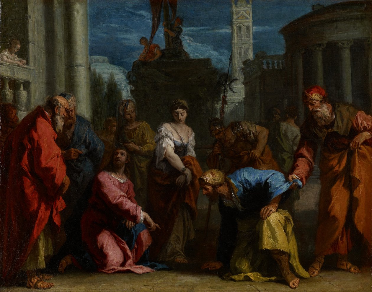 Christus und die Ehebrecherin, ca. 1710 von Sebastiano Ricci