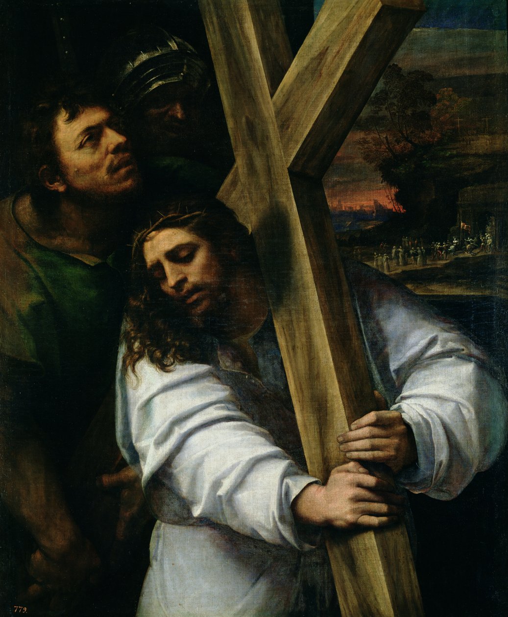 Jesus trägt das Kreuz, ca. 1535 von Sebastiano del Piombo