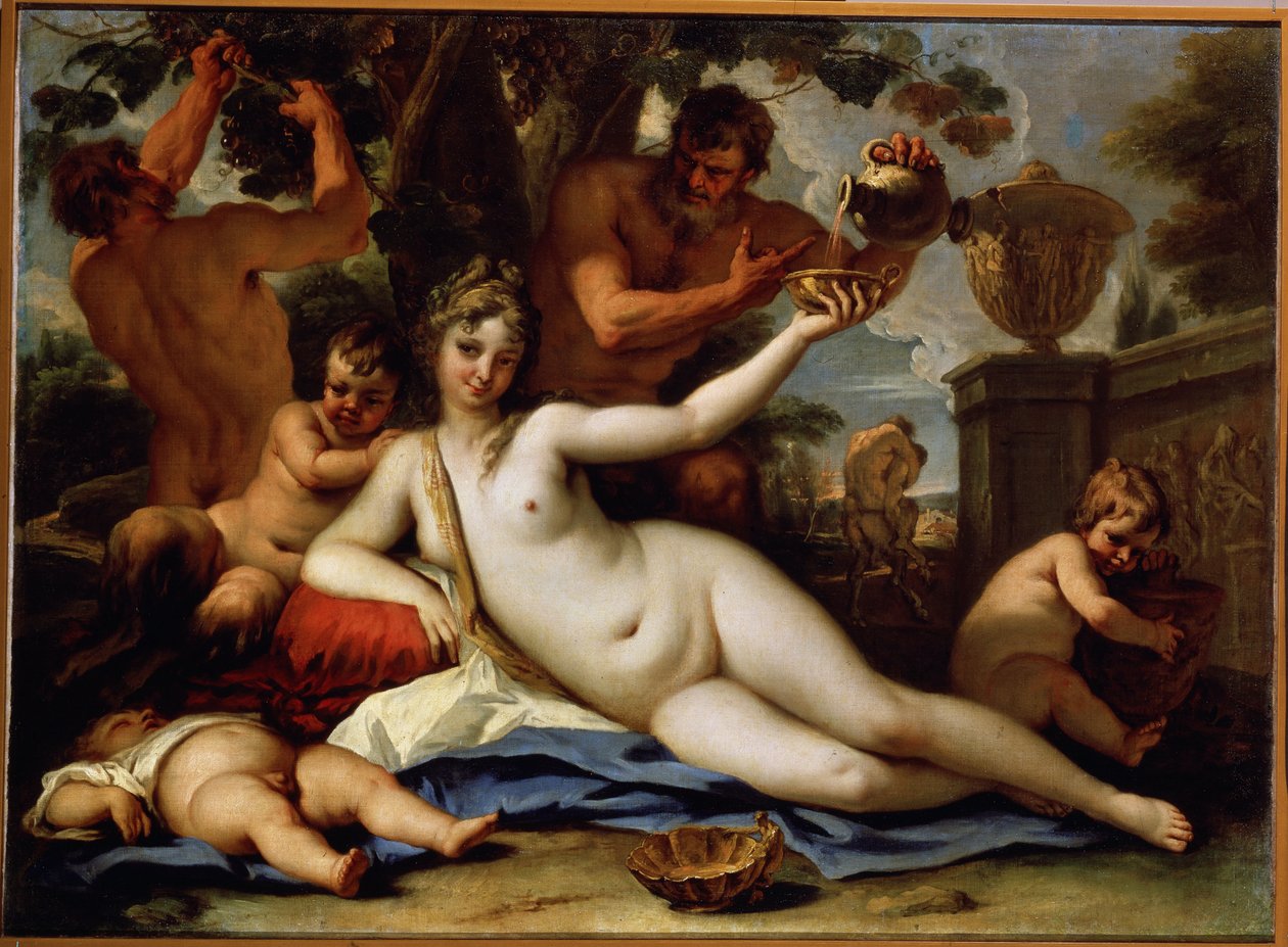 Bacchantin und Satyrn von Sebastiano Ricci