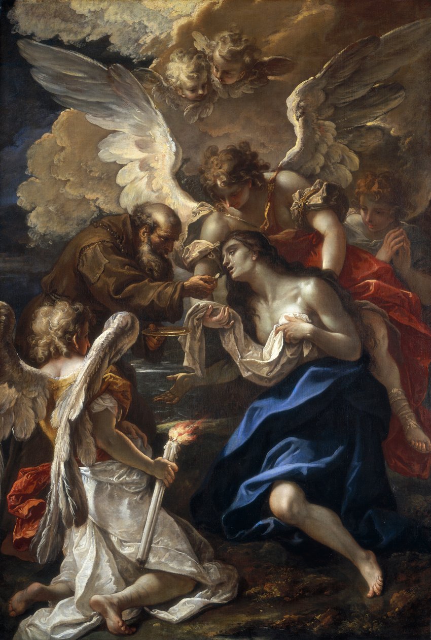 Die letzte Kommunion der Heiligen Maria von Ägypten von Sebastiano Ricci