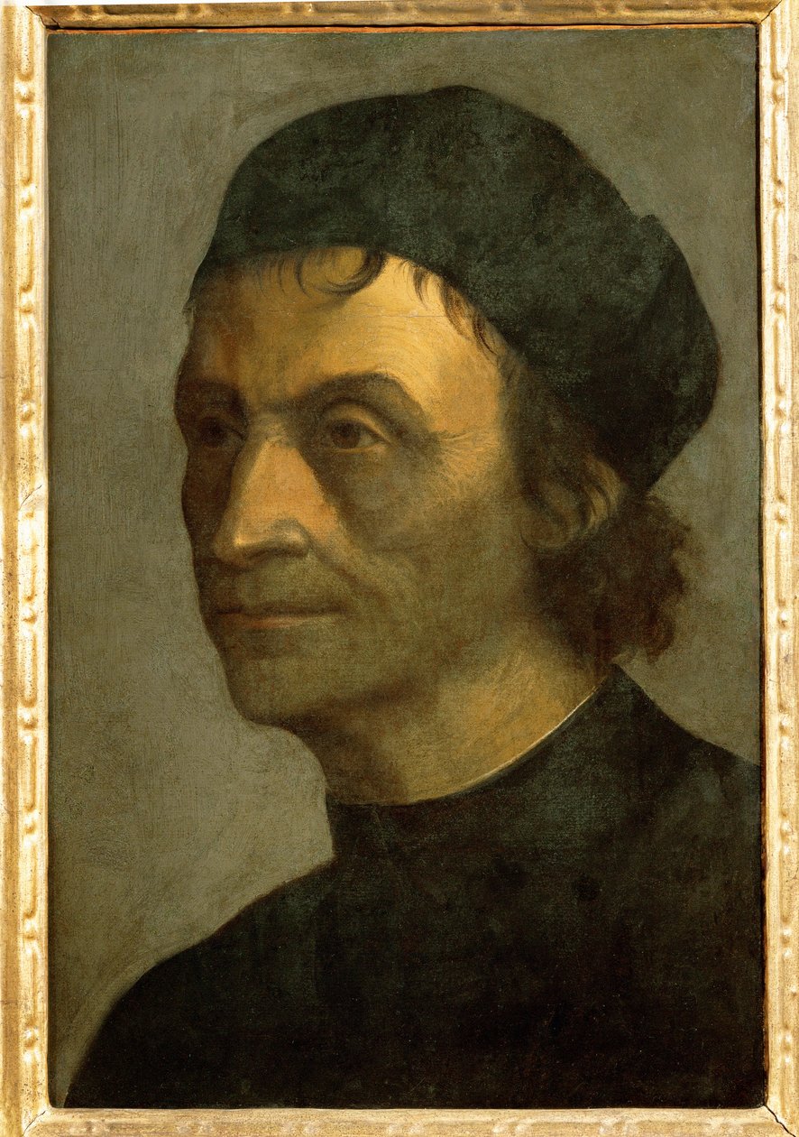 Porträt eines Priesters vom päpstlichen Hof von Sebastiano del (c.1485-1547) Piombo