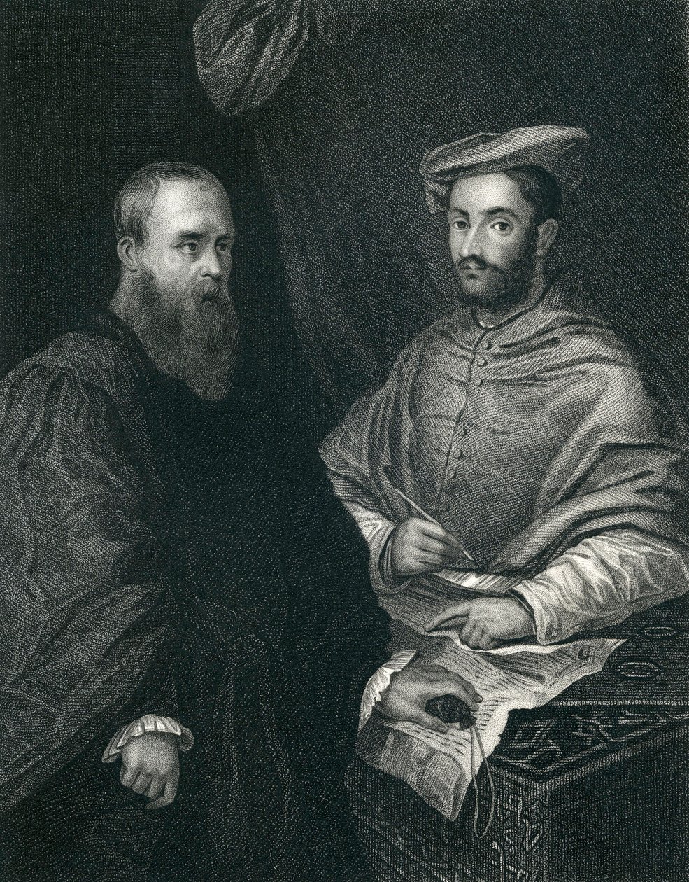 Kardinal Hippolito De Medici und Sebastiano Del Piombo von Sebastiano del Piombo