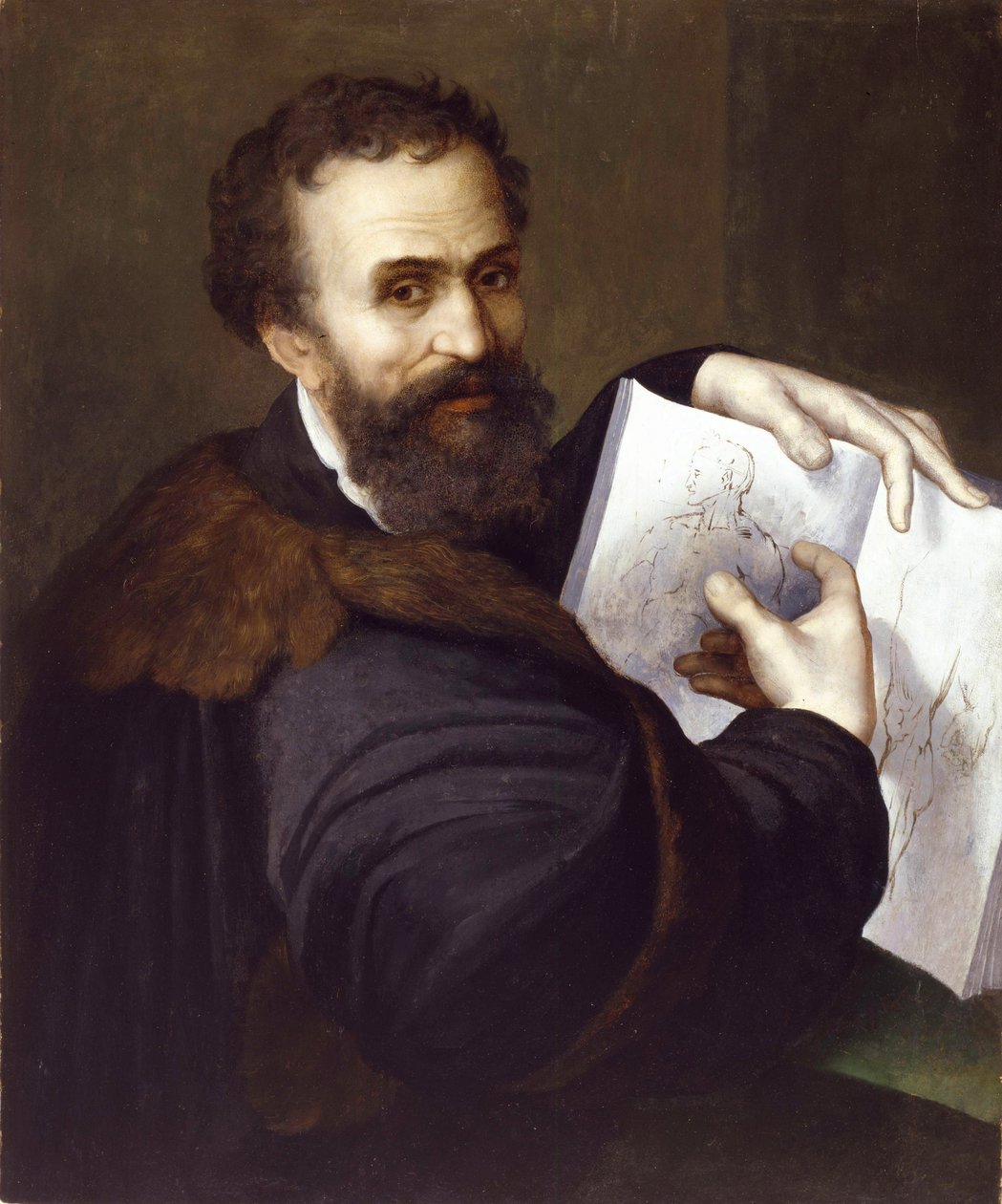 Michelangelo Buonarroti von Sebastiano del Piombo