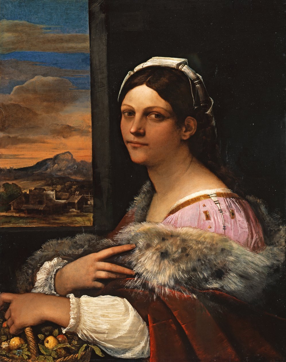 Porträt einer jungen Römerin von Sebastiano del Piombo
