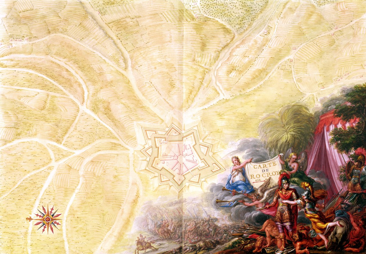 Ms 988 Tome 3 fol.14 Karte von Rocroi, aus 