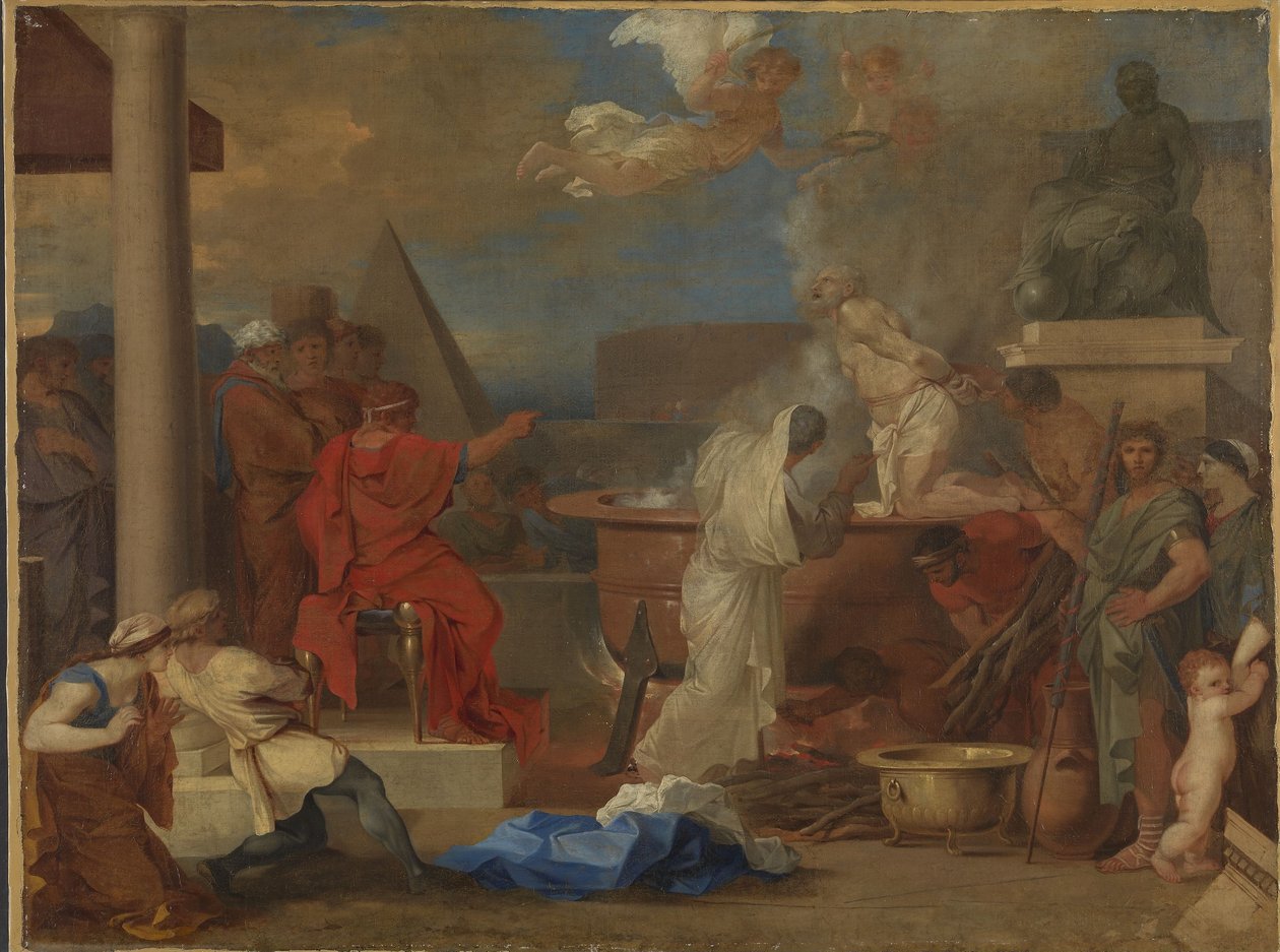 Das Martyrium des Apostels Johannes von Sébastien Bourdon