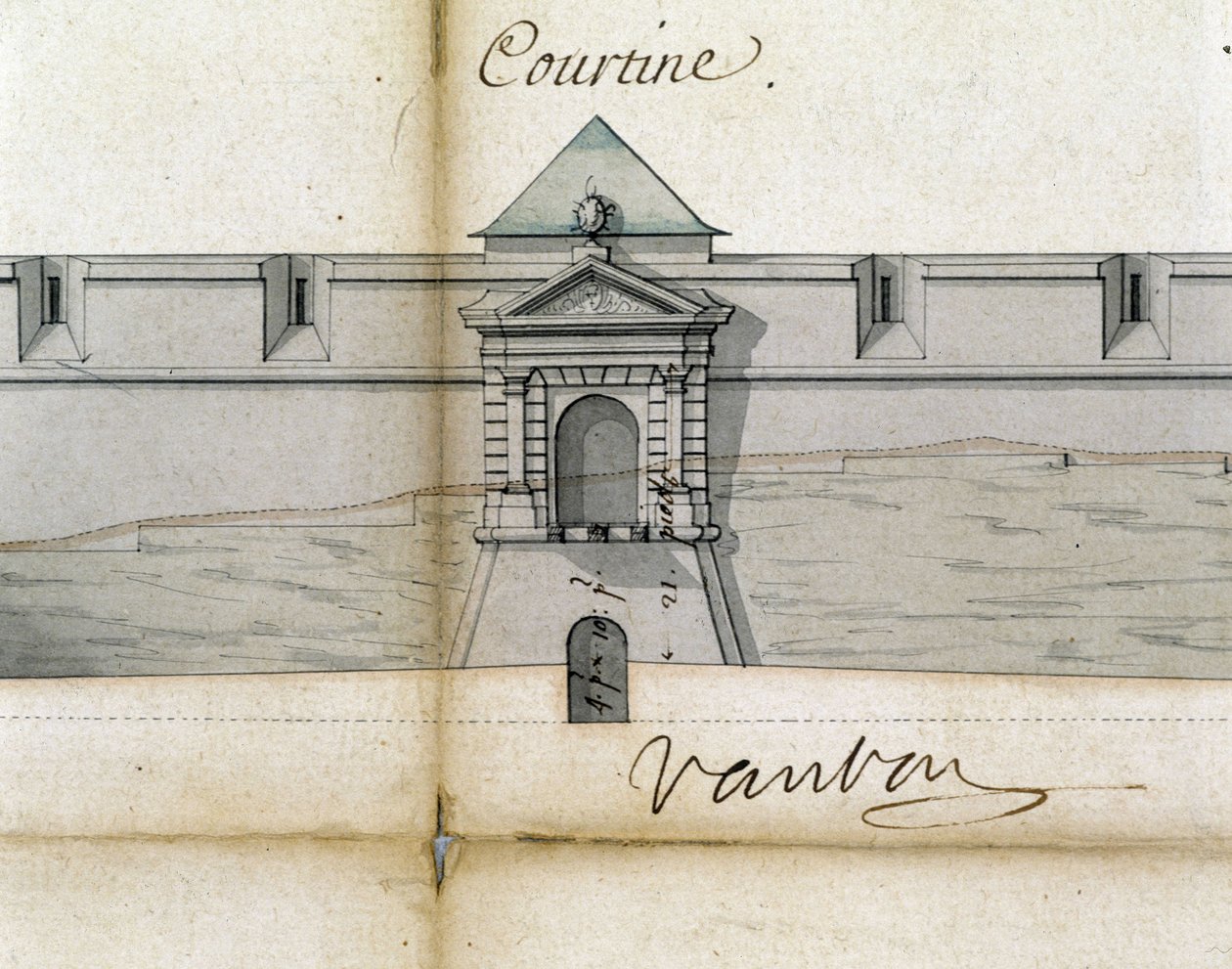 Fortifikationen Courtine von Vauban von Sebastien Le Prestre de Vauban