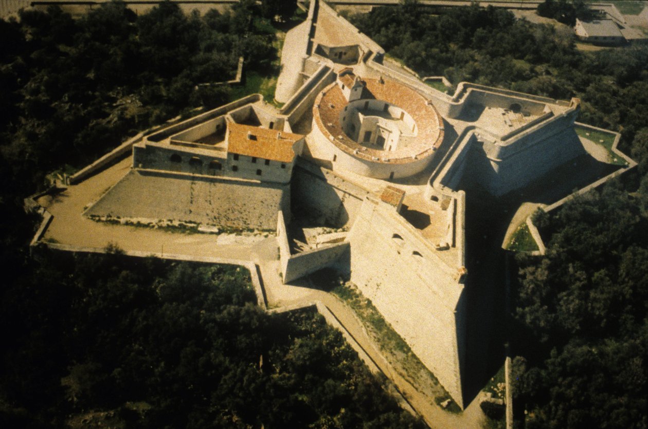 Quadratisches Fort in Antibes, Befestigung von Vauban (17. Jahrhundert) von Sebastien Le Prestre de Vauban