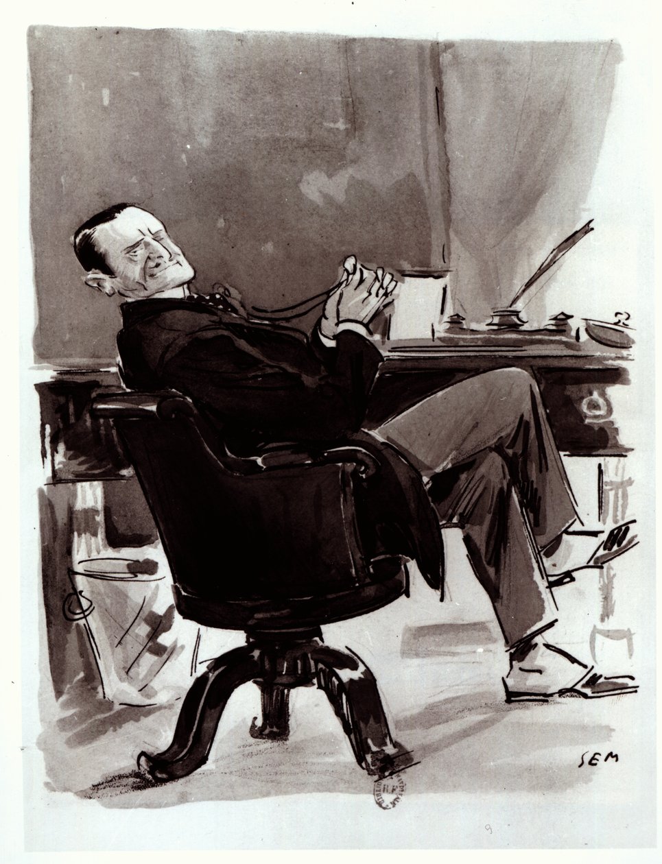 Georges Courteline (1858-1929) von Sem