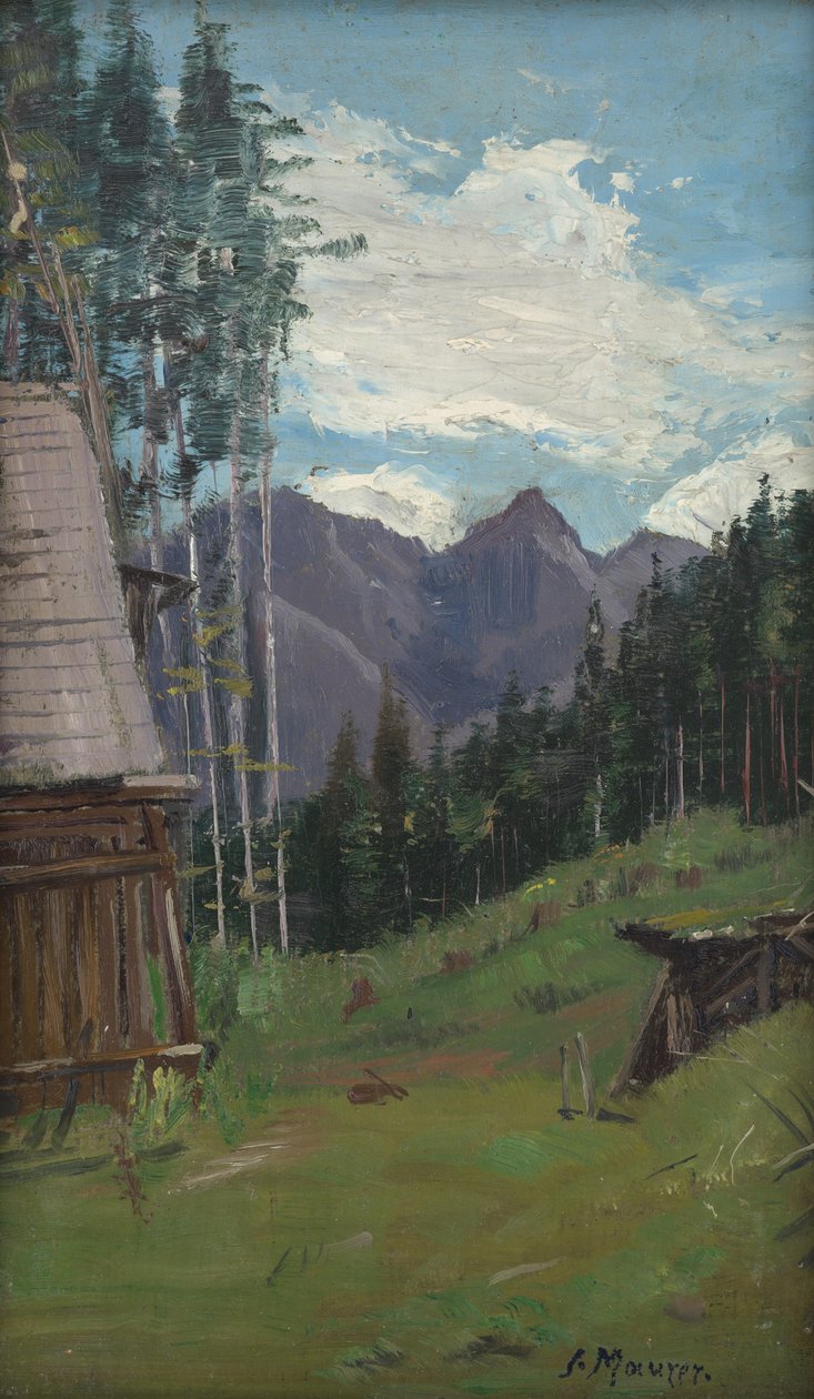Blick in die Berge bei Radmer in der Obersteiermark von Serafin Maurer