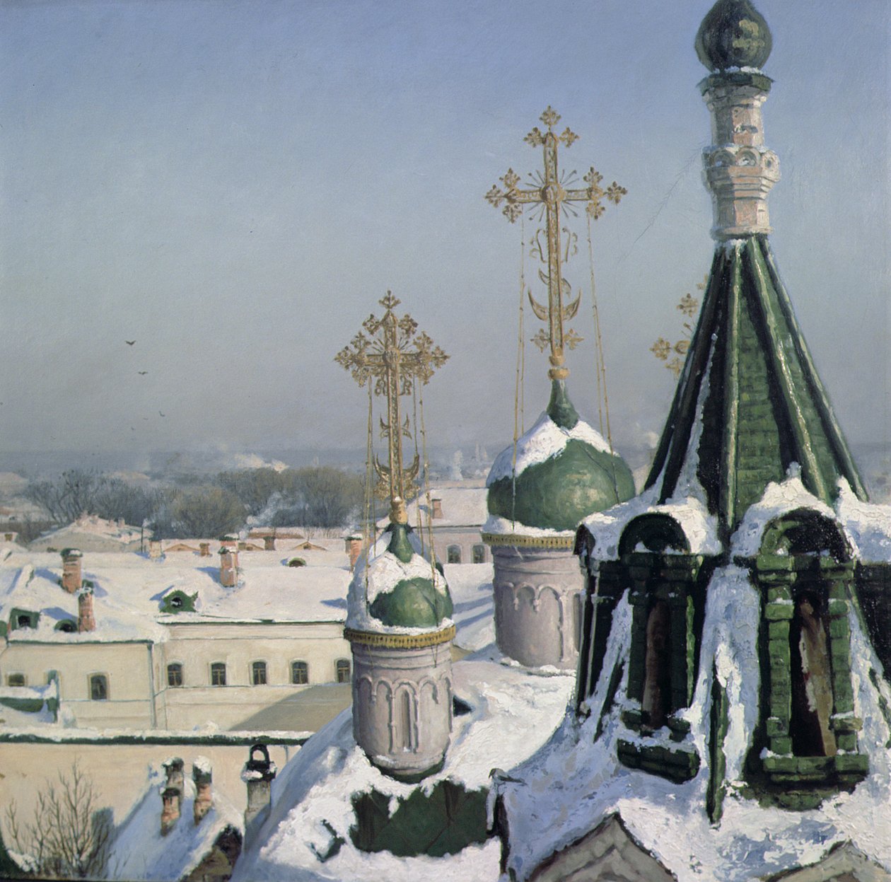 Blick aus einem Fenster der Moskauer Malschule, 1878 von Sergei Ivanovich Svetoslavsky