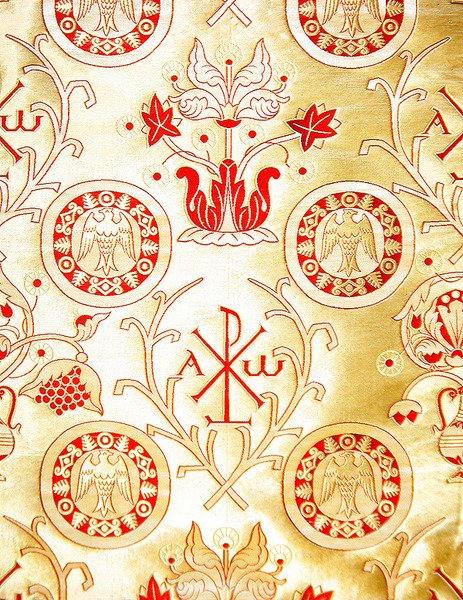 Olovyanishnikov Manufaktur Gold-Satin, frühes 20. Jahrhundert von Sergei Vashkov