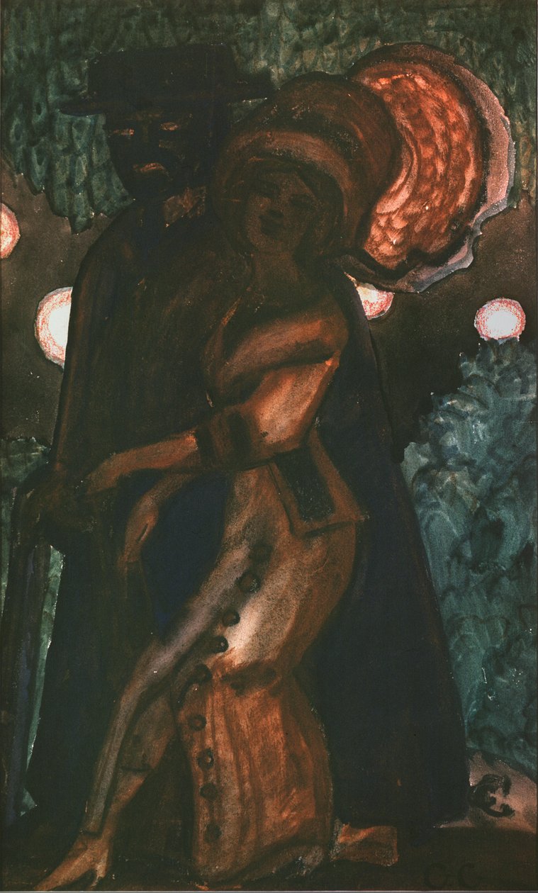 Spaziergang, 1910er von Sergei Yurievich Sudeykin